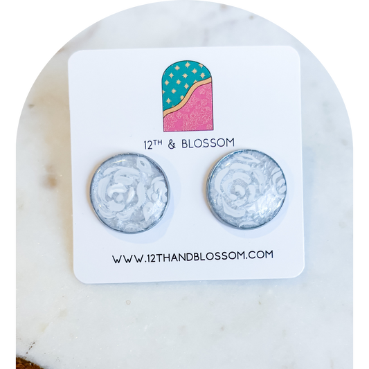 White Floral Stud (Tester)