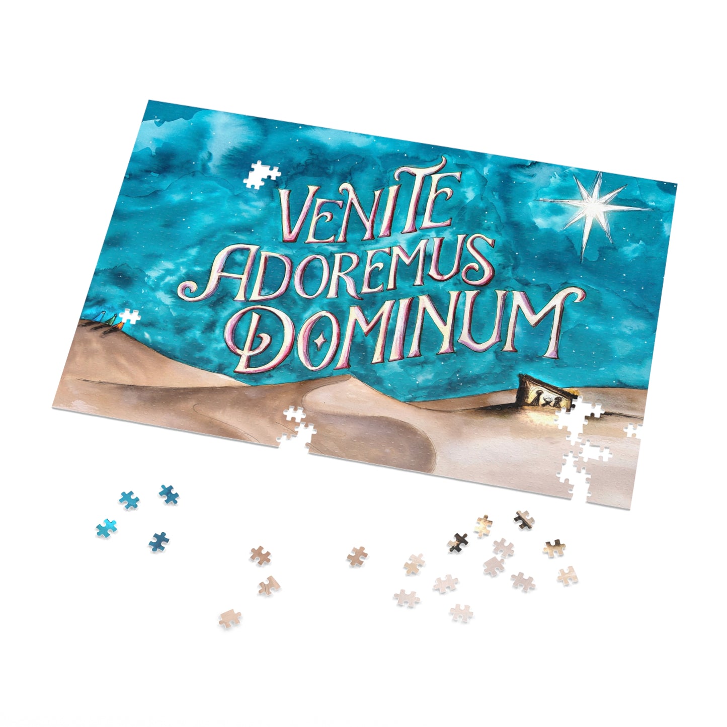 Venite Adoremus Dominum Jigsaw Puzzle with Tin
