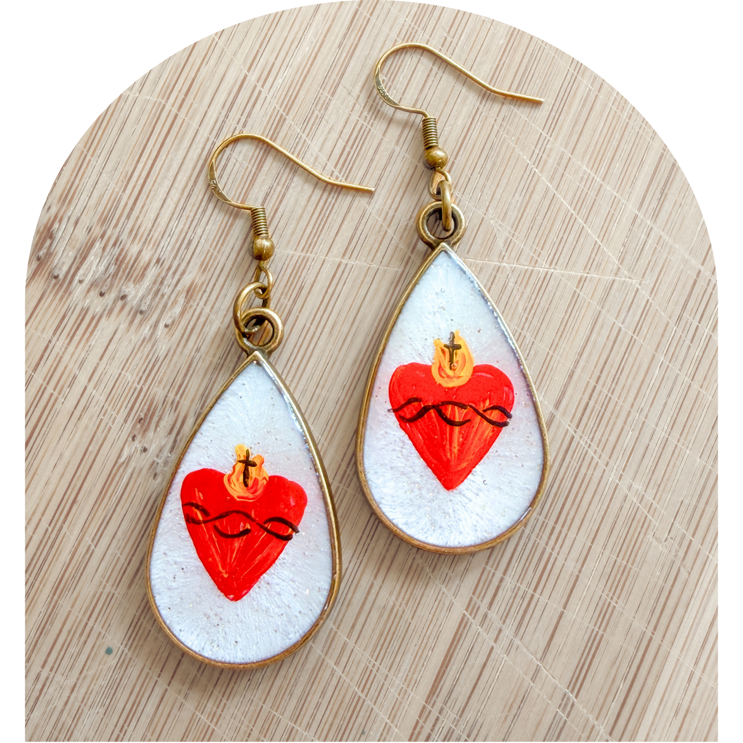 Earrings - Sacred Heart