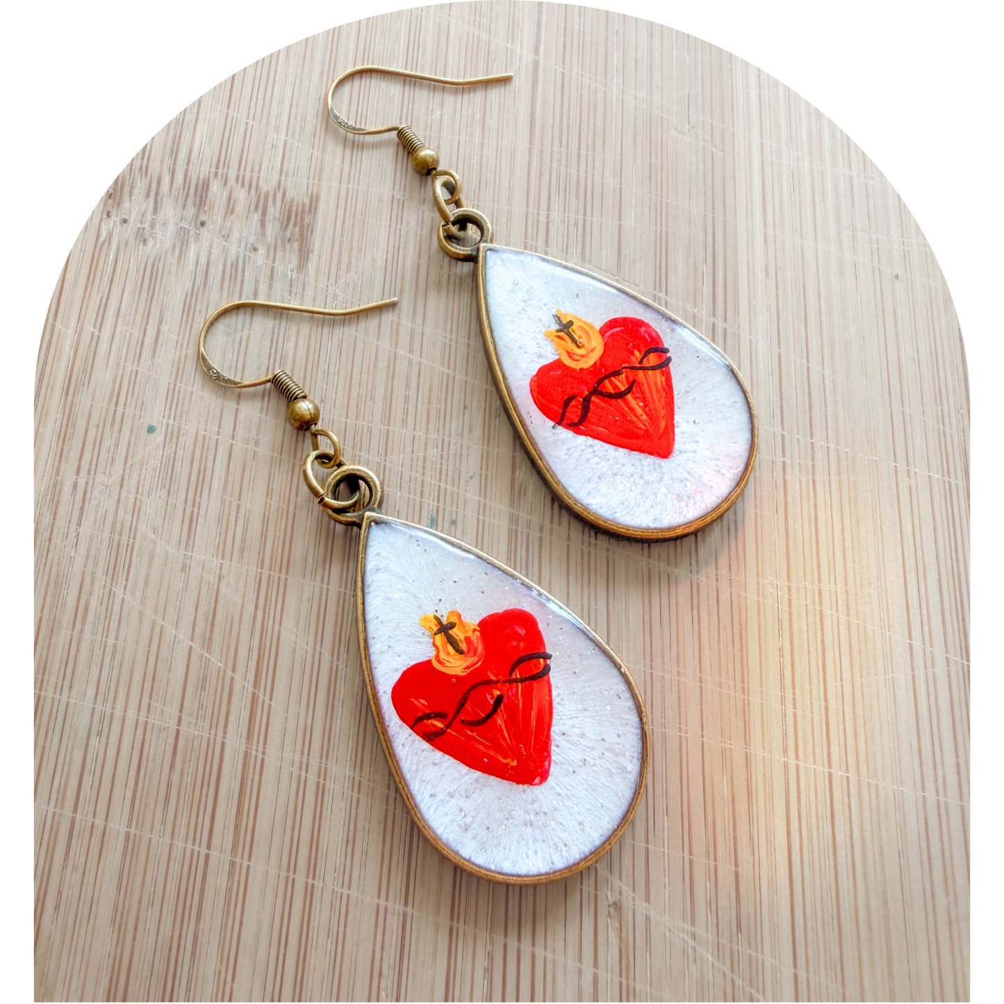 Earrings - Sacred Heart
