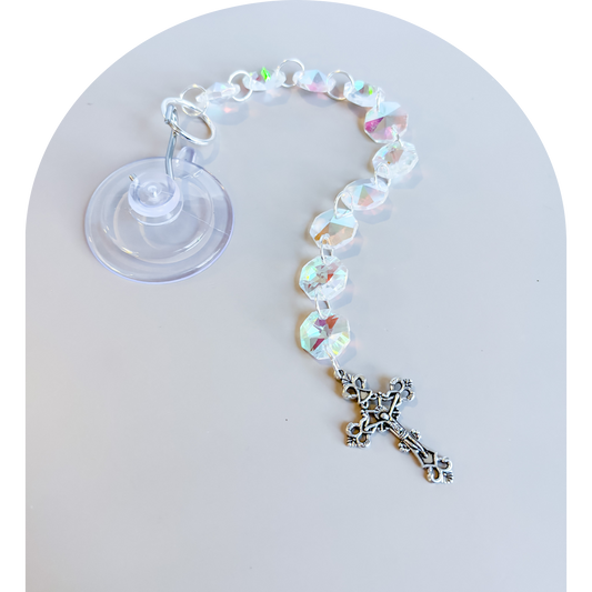 Rosary Decade Prism Suncatcher (Tester)
