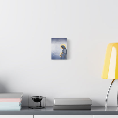 Satin Canvas Art — "My Soul Magnifies the Lord" Mary Maternity Print