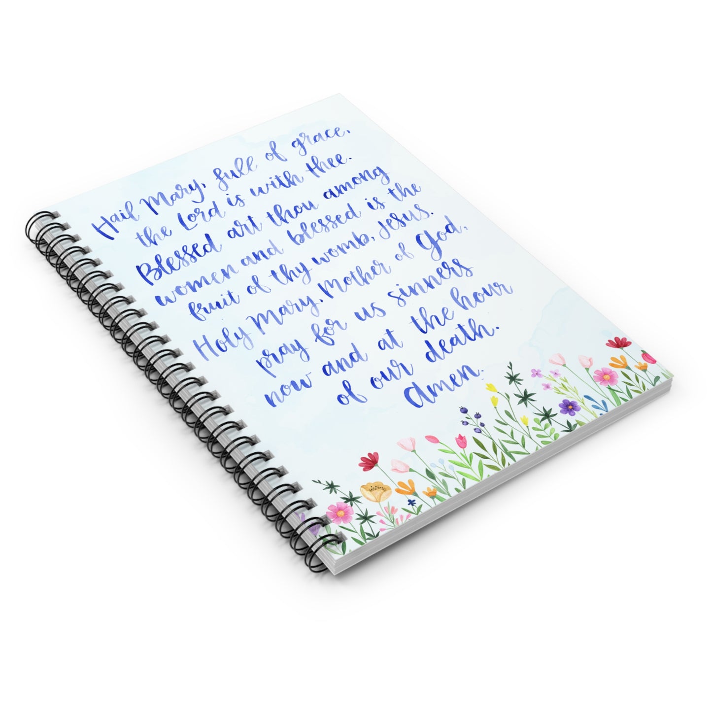 Hail Mary - Ruled Line Spiral Notebook