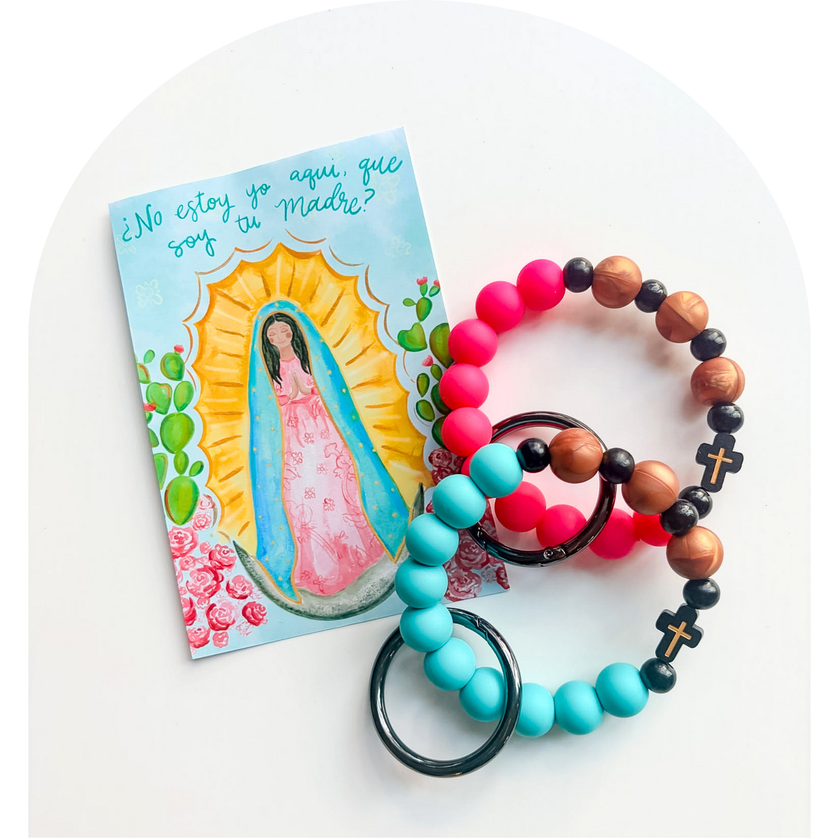 Guadalupe Rosary Decade Key Ring