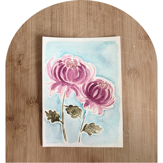 Original 5x7 - Chrysanthemums