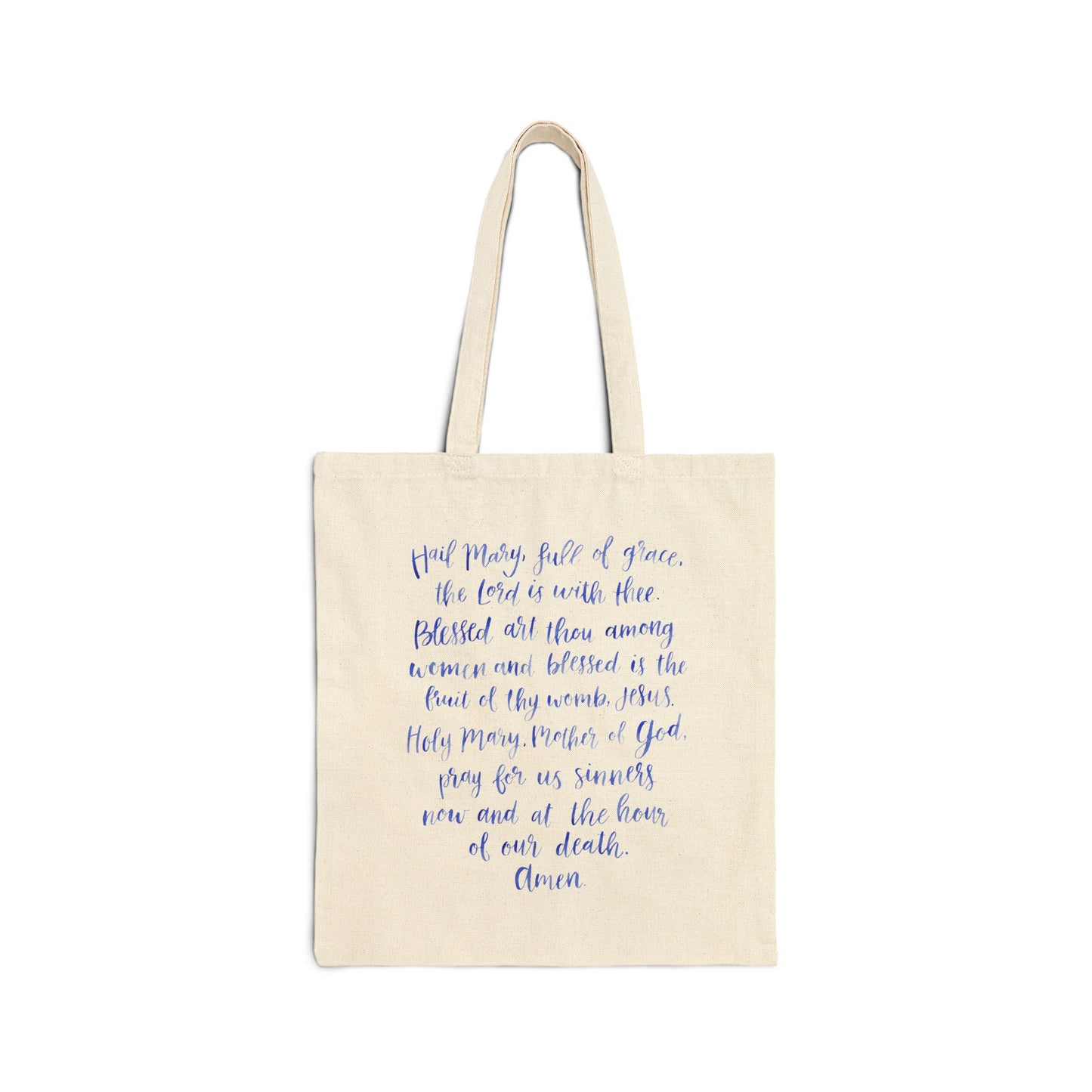 Hail Mary - Cotton Canvas Tote Bag