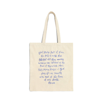 Hail Mary - Cotton Canvas Tote Bag