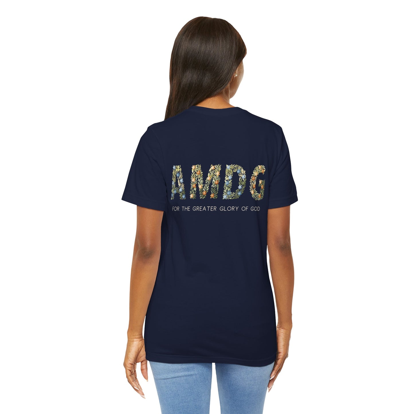 AMDG Floral T-Shirt