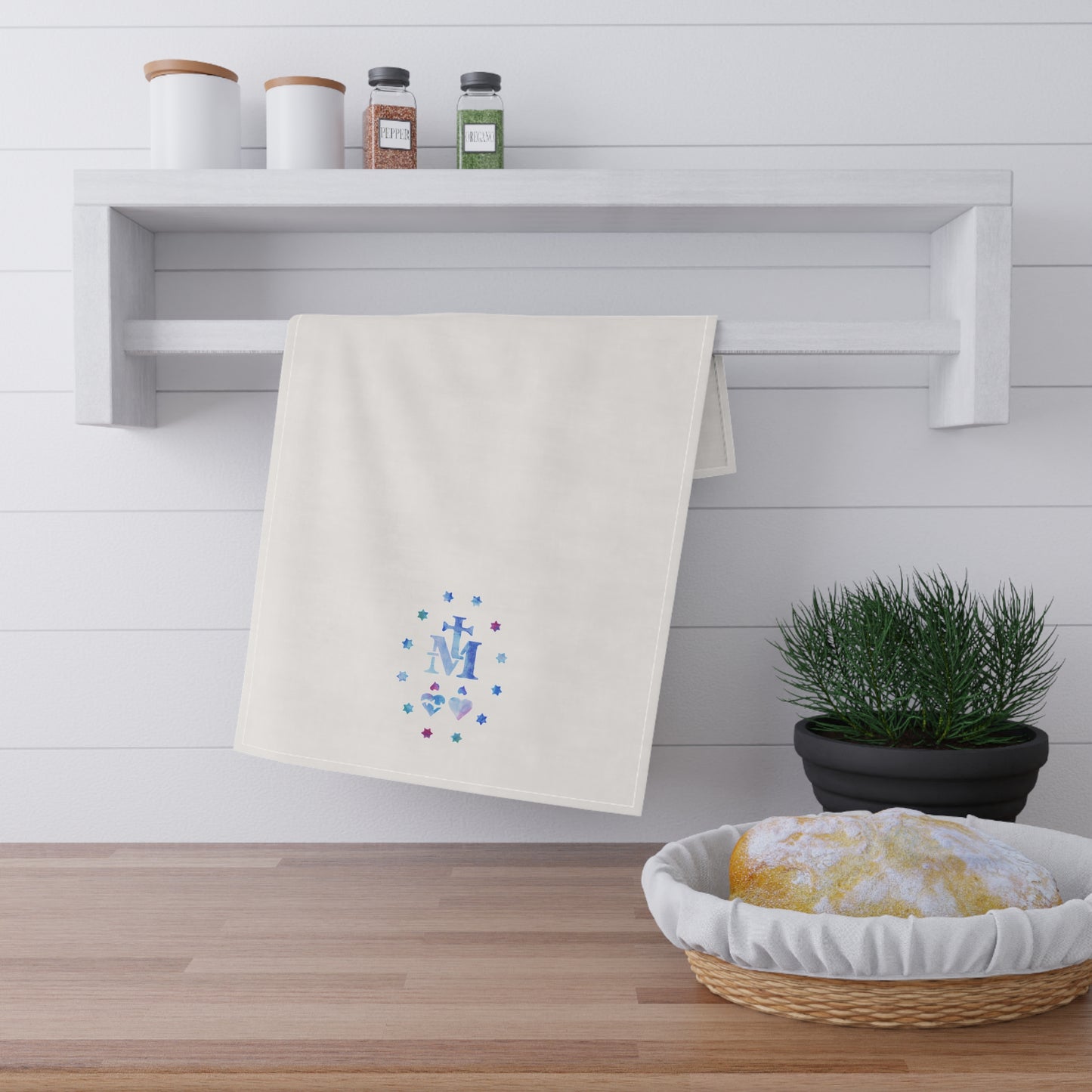 Miraculous Medal Tea Towels (cotton, poly)