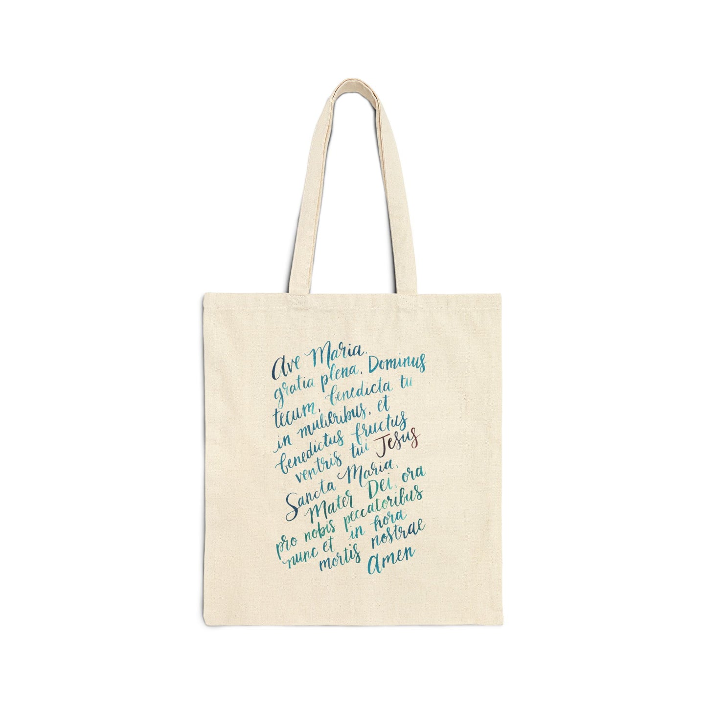 Ave Maria - Cotton Canvas Tote Bag