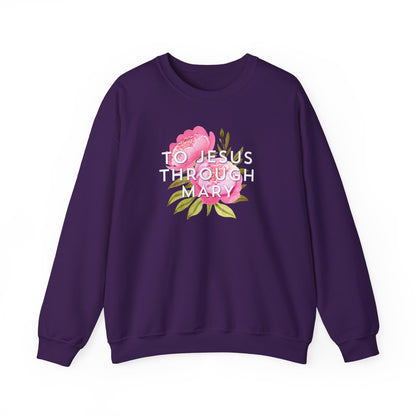 To Jesus Through Mary - Crewneck Sweatshirt