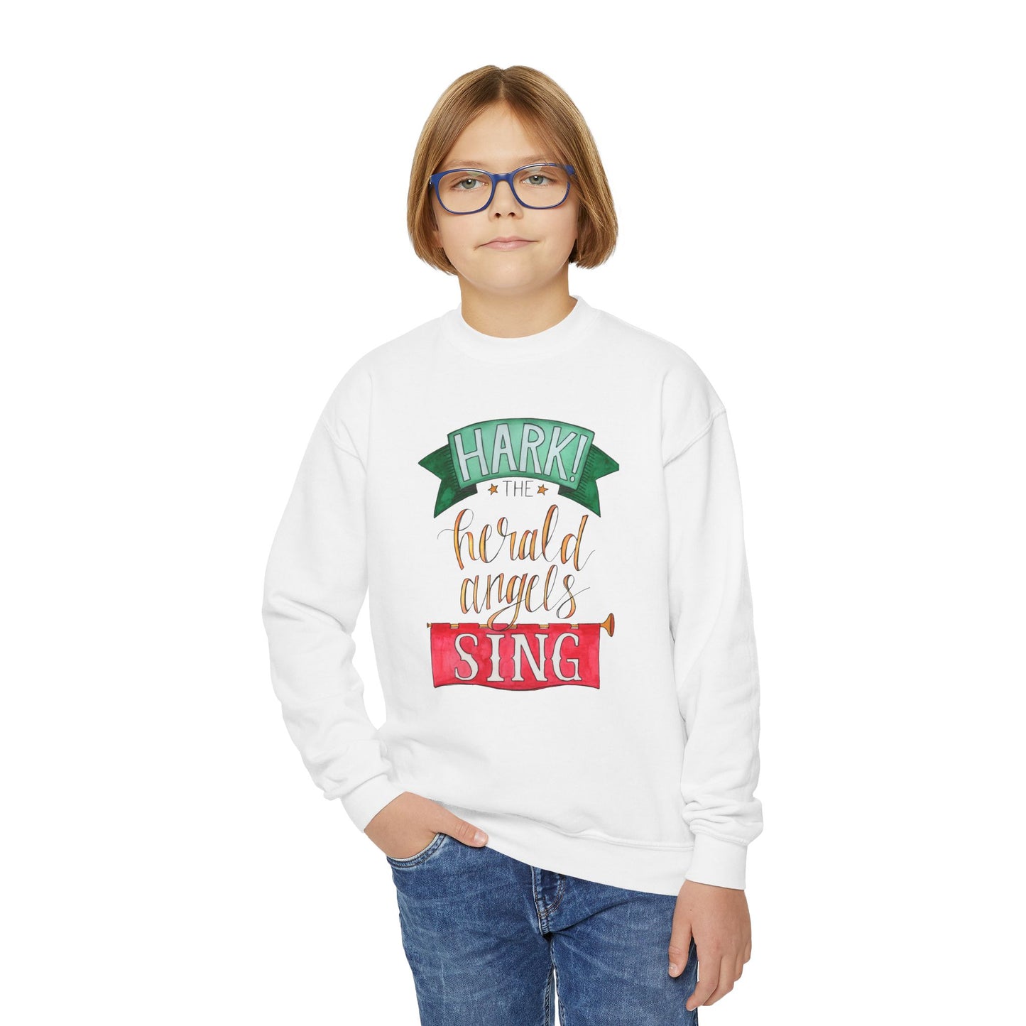 Youth Sweatshirt: Hark the Herald Angels Sing