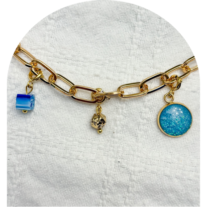 Charm Set - Our Lady of Lourdes (Gold or Silver)