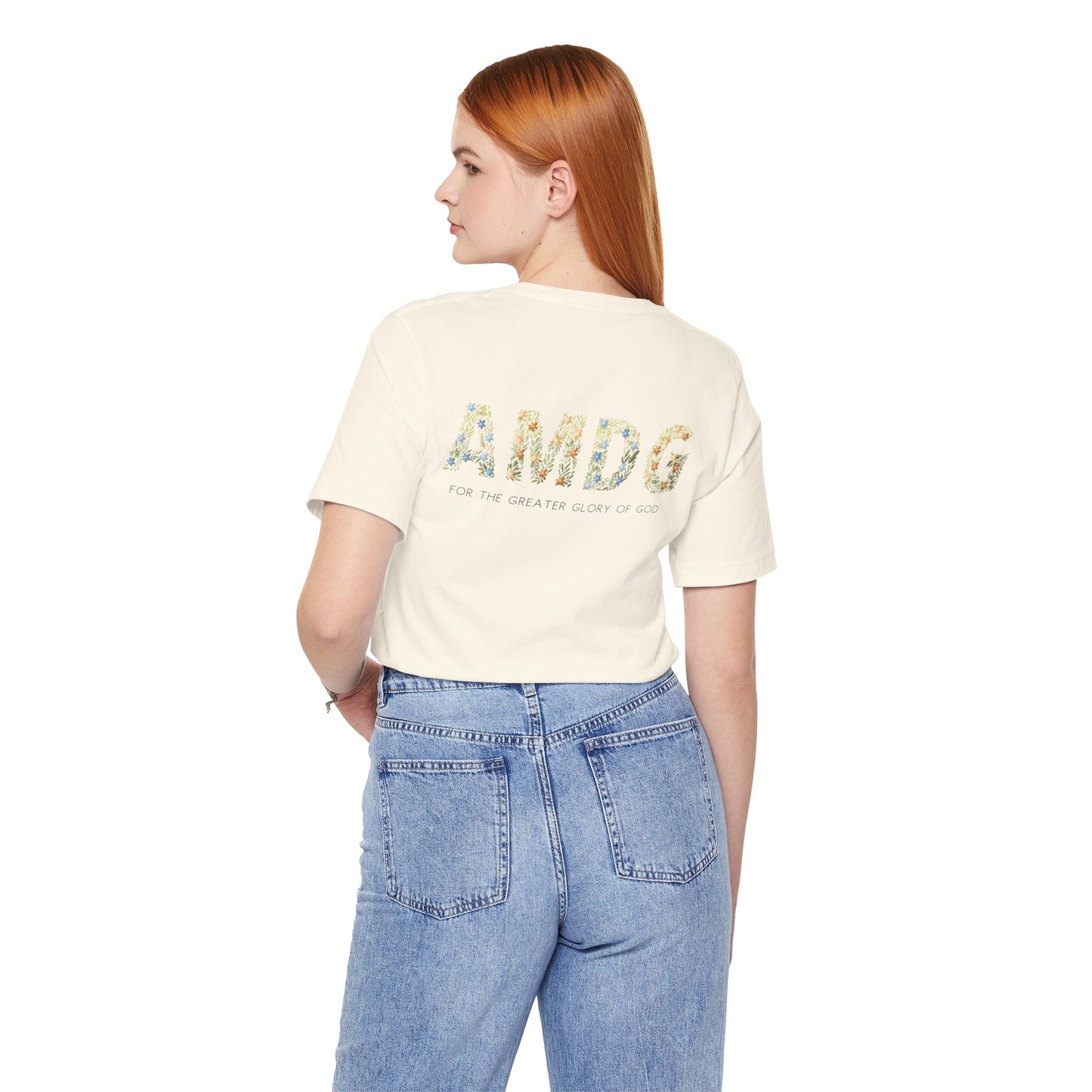 AMDG Floral T-Shirt