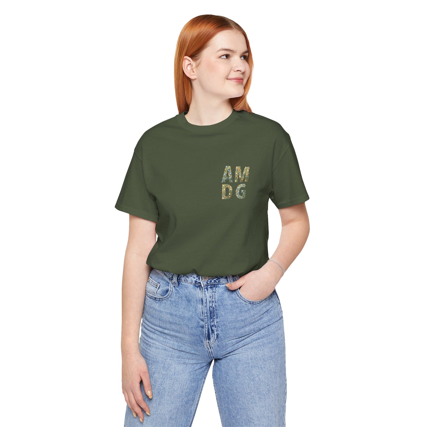 AMDG Floral T-Shirt