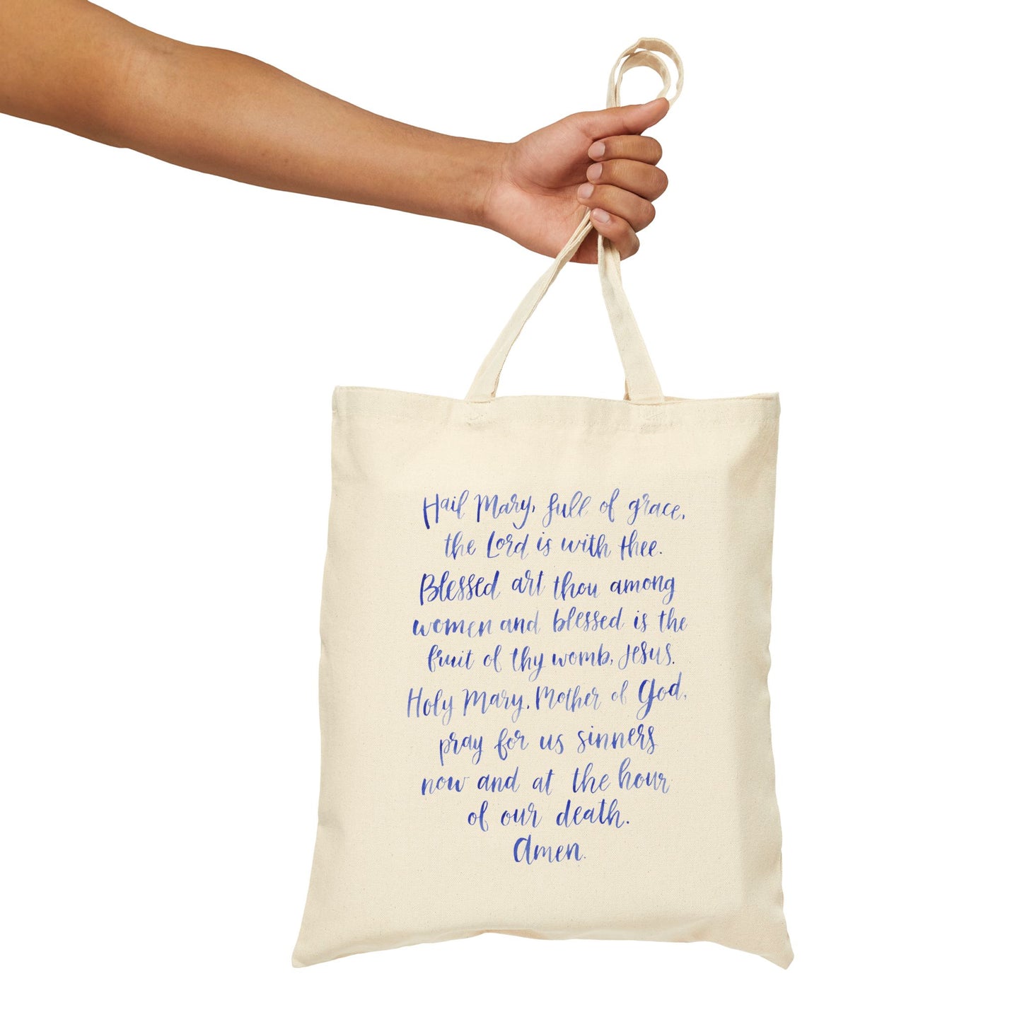 Hail Mary - Cotton Canvas Tote Bag