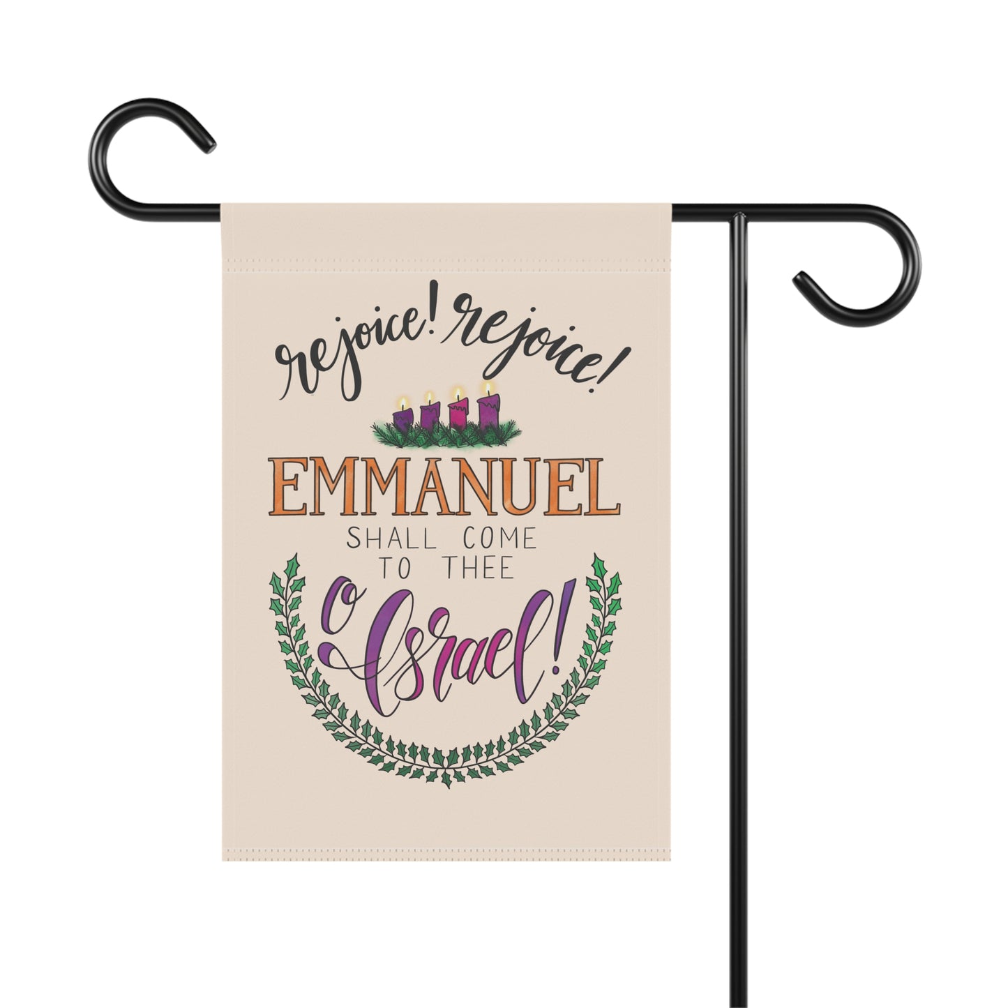 Advent Garden Flag: Emmanuel