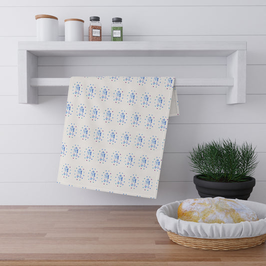 Miraculous Medal Patterned Tea Towels (cotton, poly)