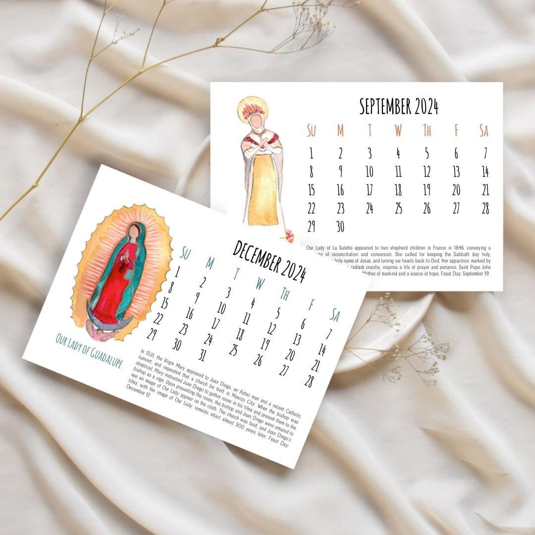2024 Marian Apparitions Desk Calendar