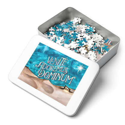 Venite Adoremus Dominum Jigsaw Puzzle with Tin