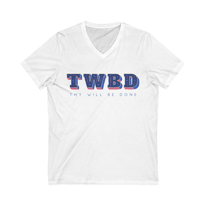 Copy of Unisex Jersey Short Sleeve V-Neck Tee