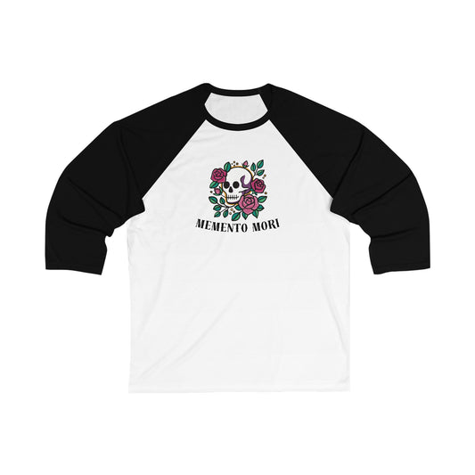 Memento Mori Unisex 3\4 Sleeve Baseball Tee