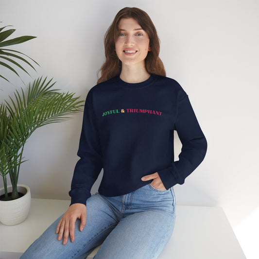 Christmas Crewneck Sweatshirt — Joyful & Triumphant