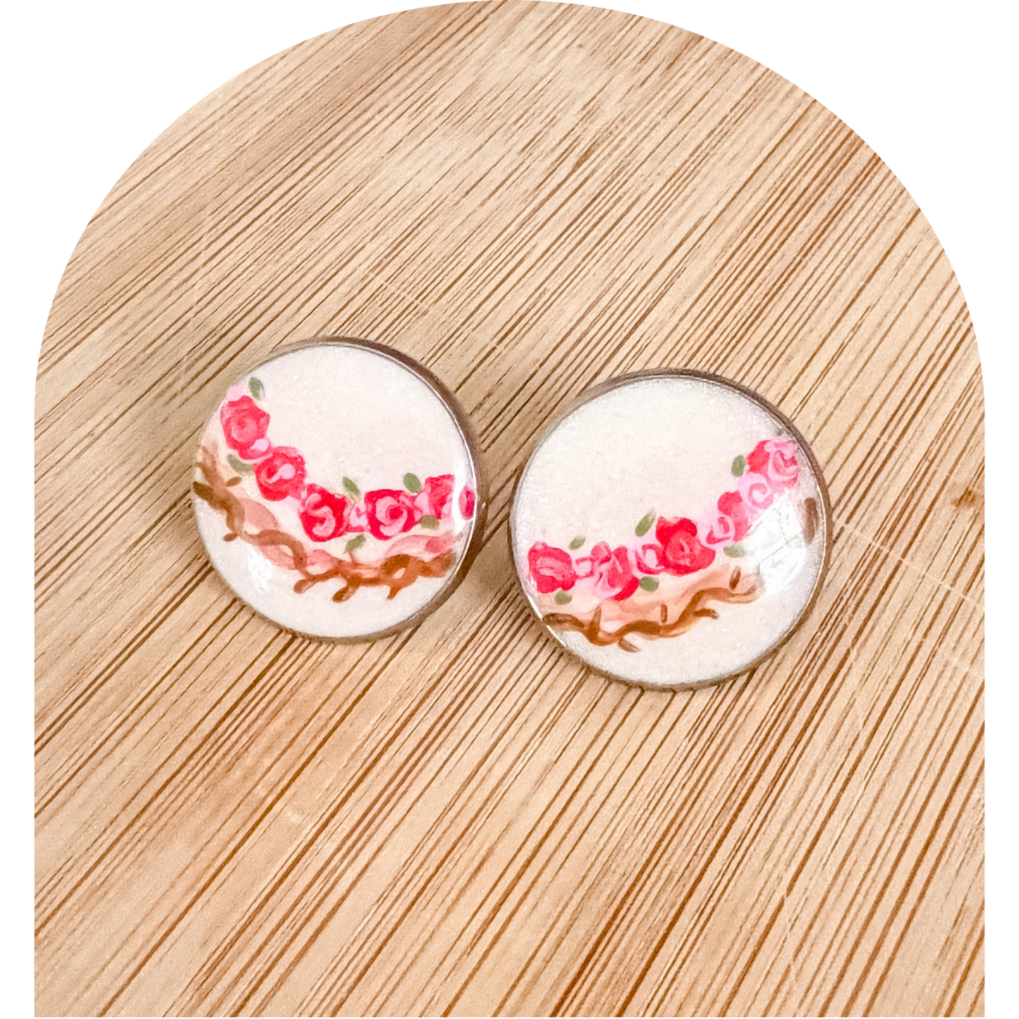 Earrings - Rose of Lima Studs