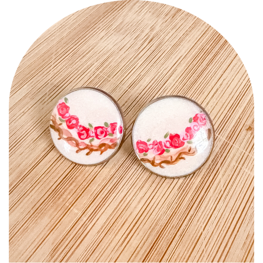 Earrings - Rose of Lima Studs