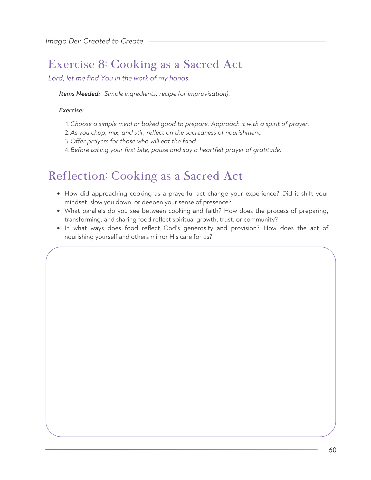 Imago Dei: Created to Create