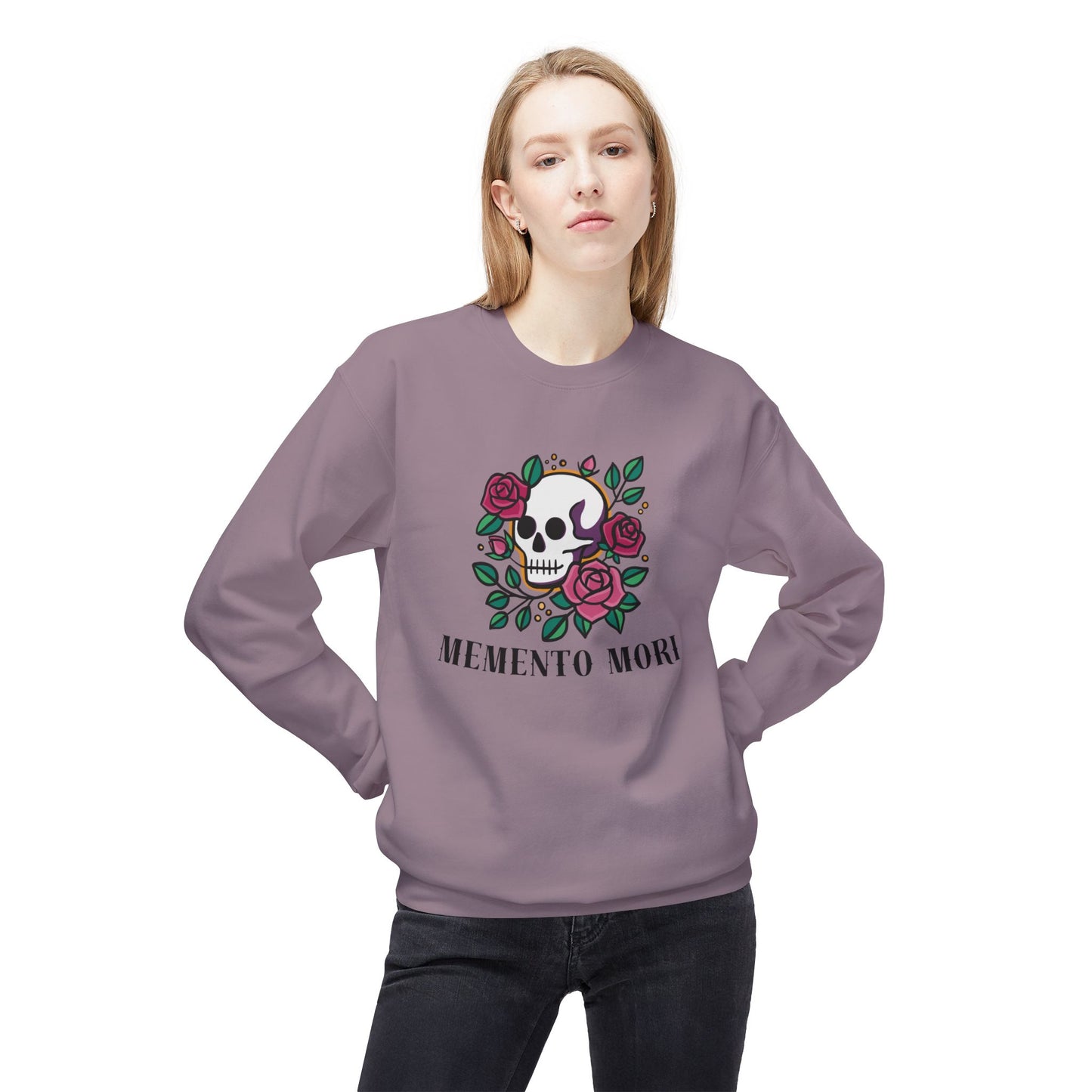 Memento Mori Fleece Crewneck Sweatshirt