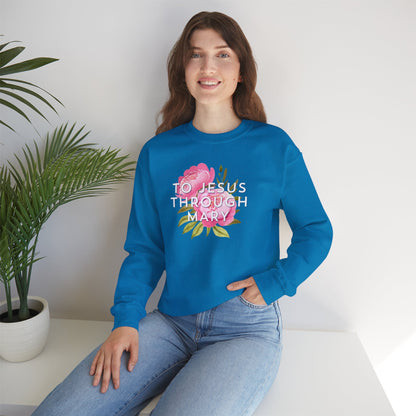 To Jesus Through Mary - Crewneck Sweatshirt