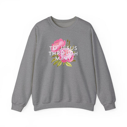 To Jesus Through Mary - Crewneck Sweatshirt