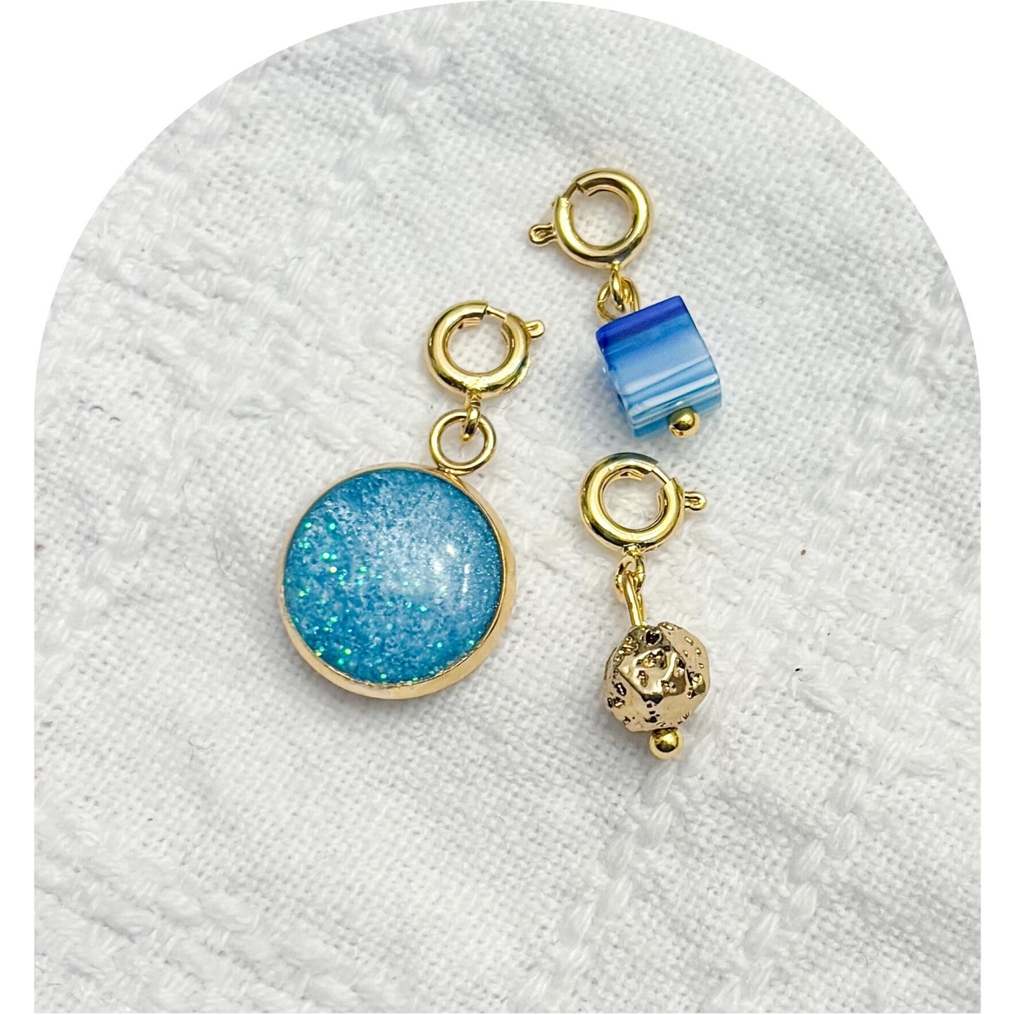 Charm Set - Our Lady of Lourdes (Gold or Silver)