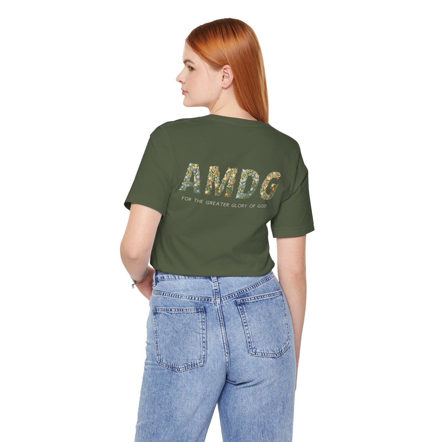 AMDG Floral T-Shirt