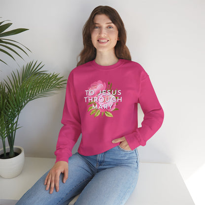 To Jesus Through Mary - Crewneck Sweatshirt
