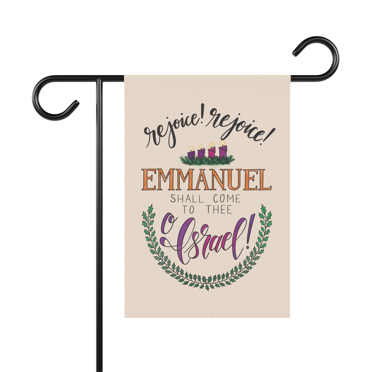 Advent Garden Flag: Emmanuel