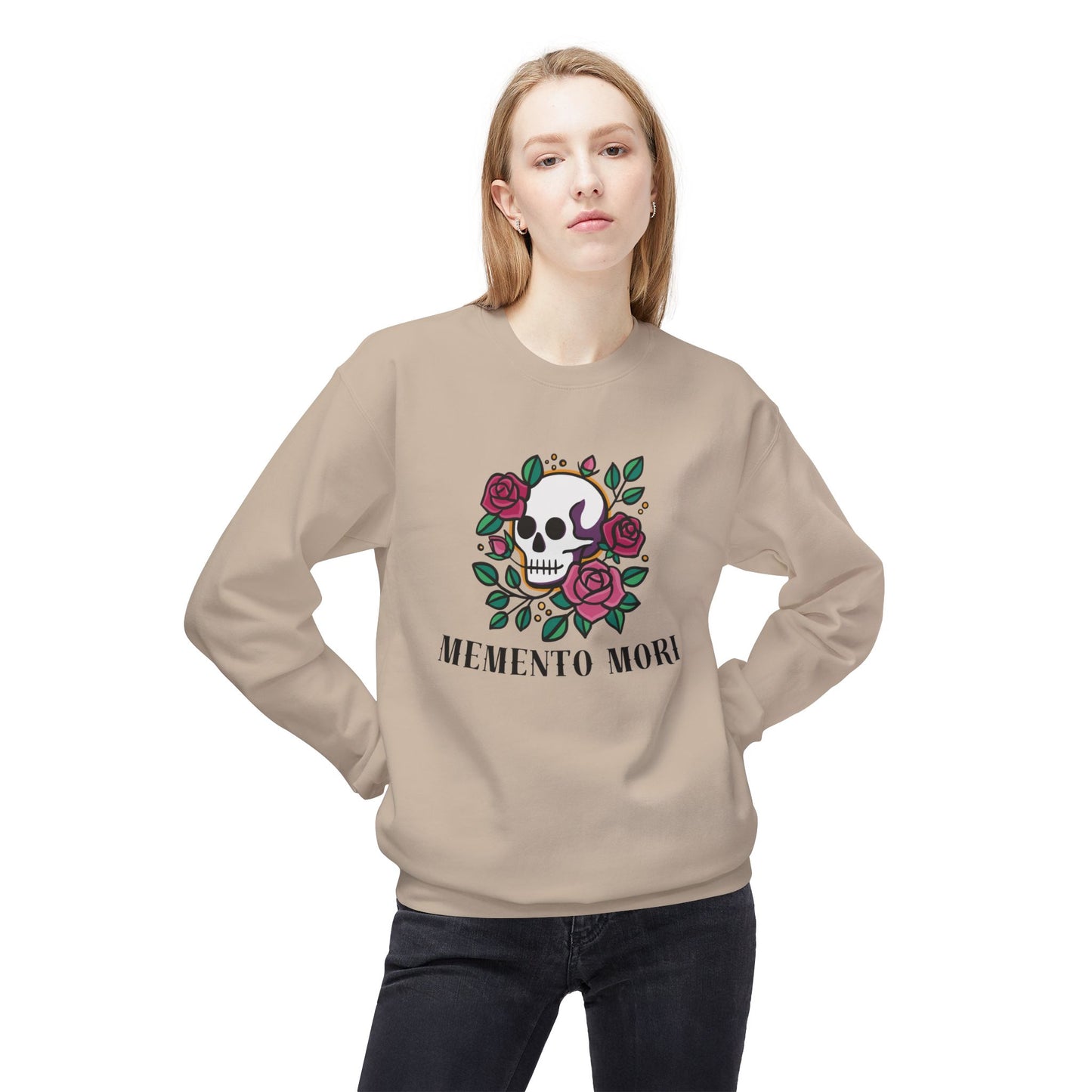 Memento Mori Fleece Crewneck Sweatshirt