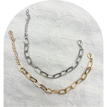 Charm Bracelet Base - Gold or Silver Toned