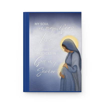 Hardcover Journal — "My Soul Magnifies the Lord" Prayer Notebook