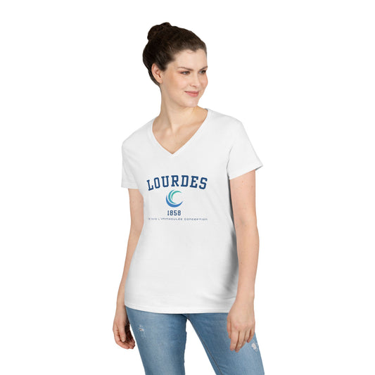 Lourdes Ladies' V-Neck T-Shirt