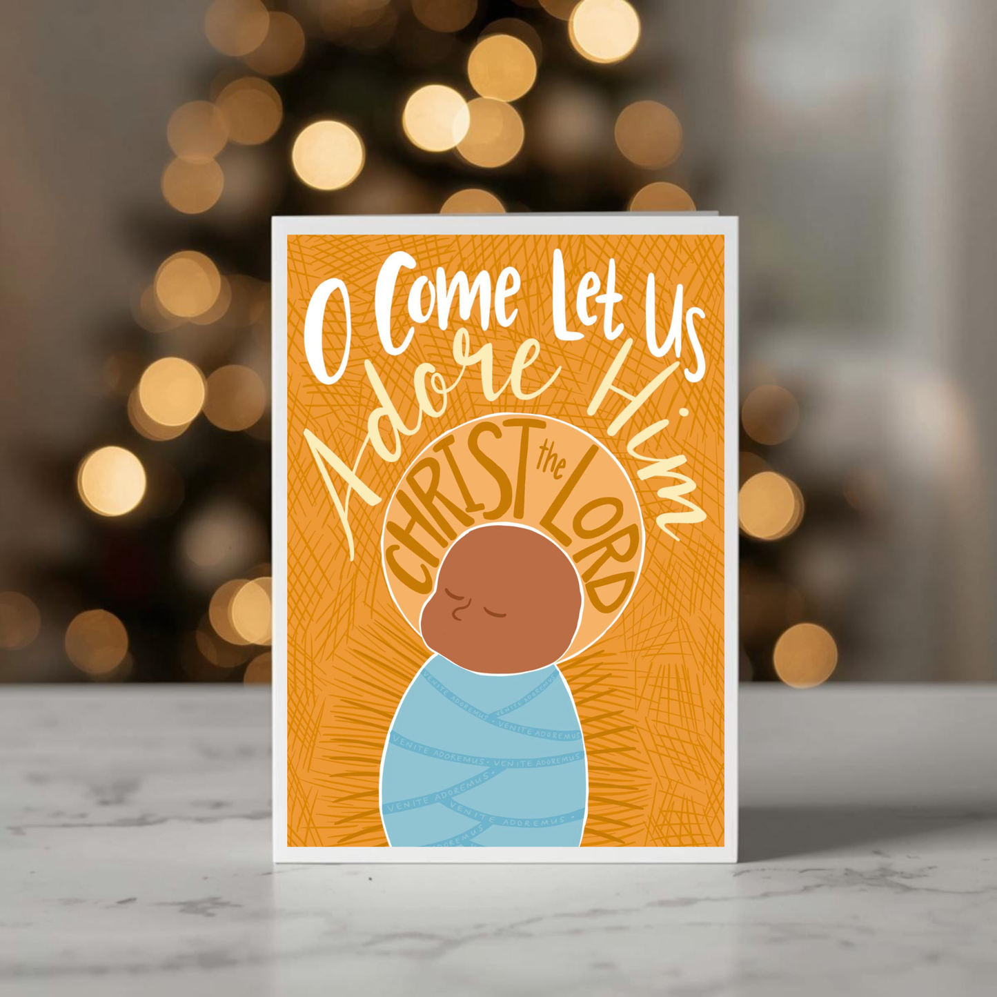 O Come Let Us Adore Him Christmas Cards