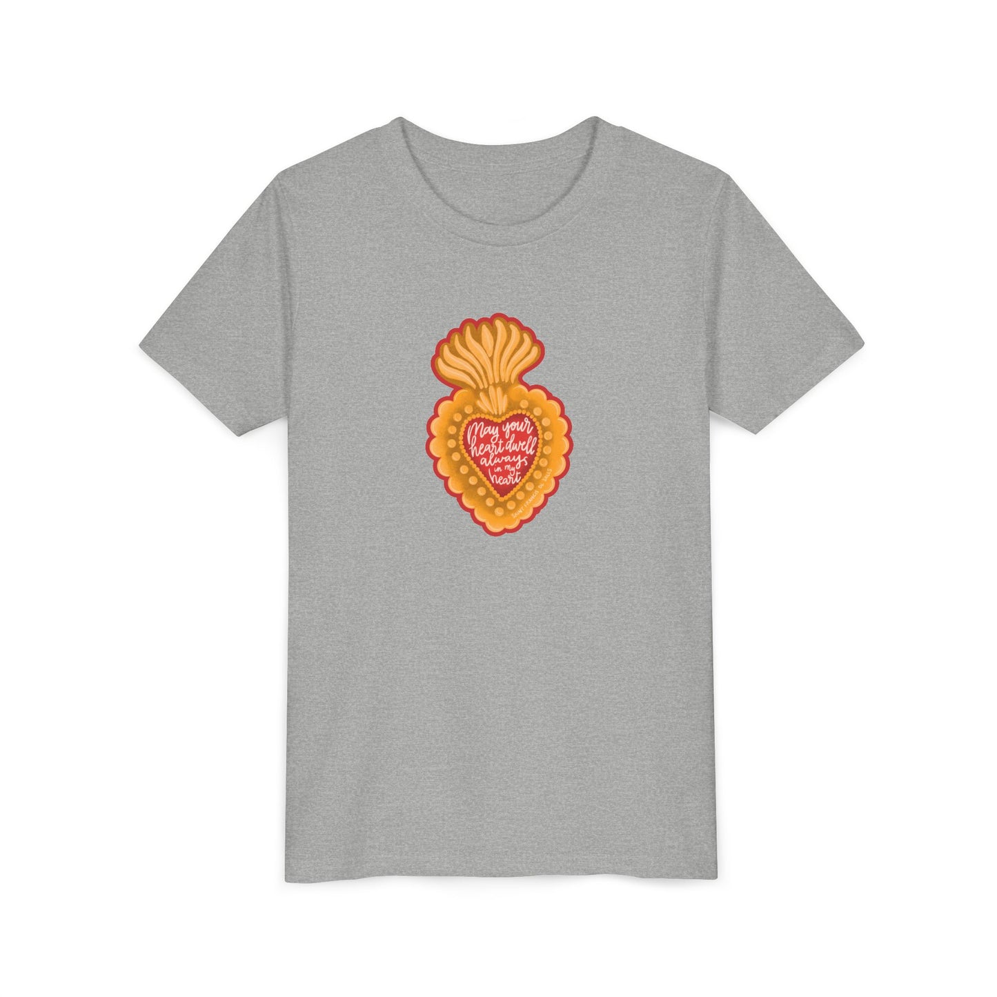 May Your Heart Dwell Always In My Heart Youth Short Sleeve Tee