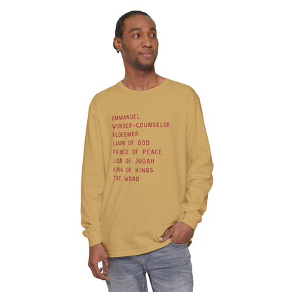 The Most Holy Name of Jesus Long Sleeved Tee