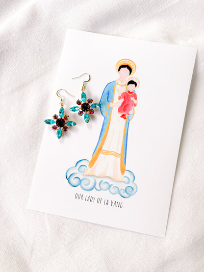 Earrings - Our Lady of La Vang