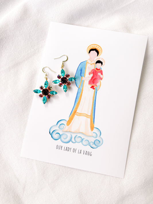 Our Lady of La Vang Earrings and Print