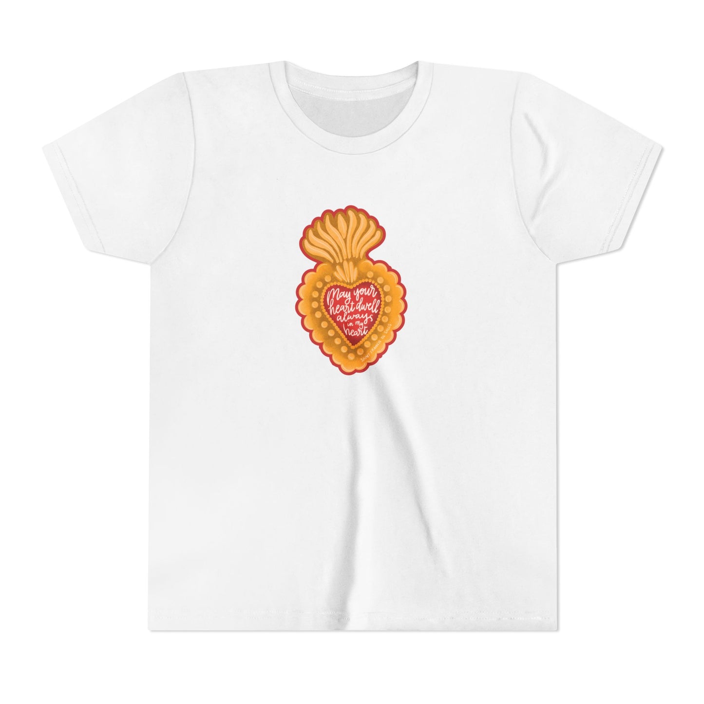 May Your Heart Dwell Always In My Heart Youth Short Sleeve Tee