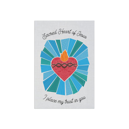 Sacred Heart of Jesus Garden Flag
