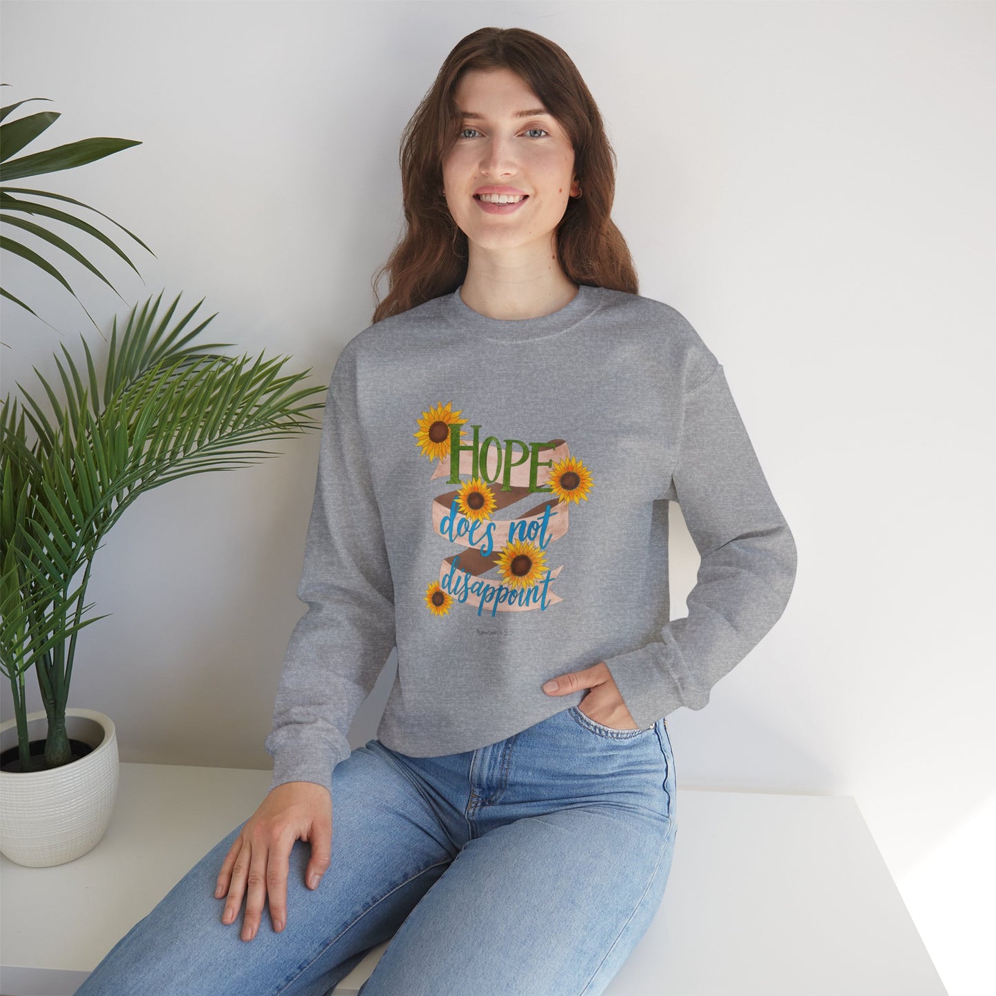 Hope Does Not Disappoint Crewneck Sweatshirt