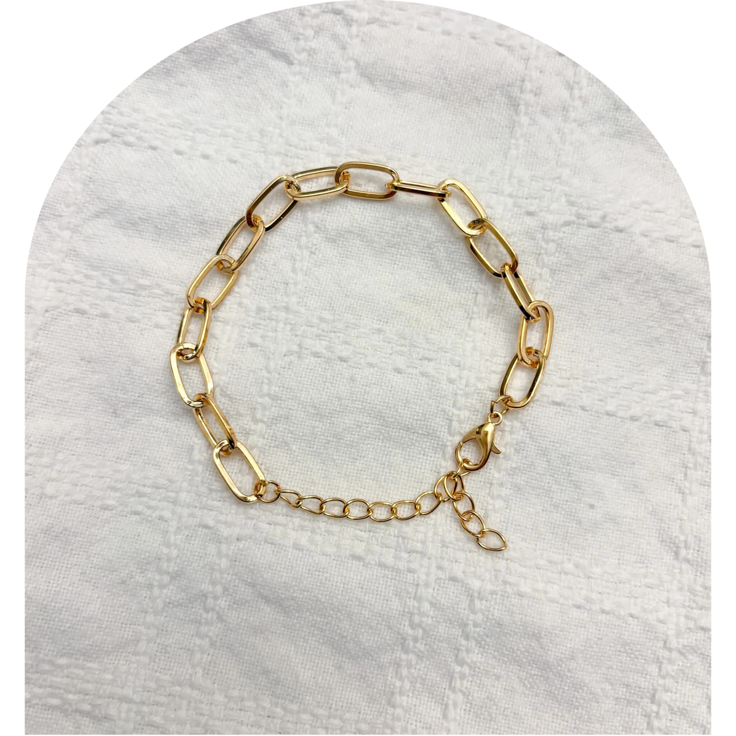 Charm Bracelet Base - Gold or Silver Toned